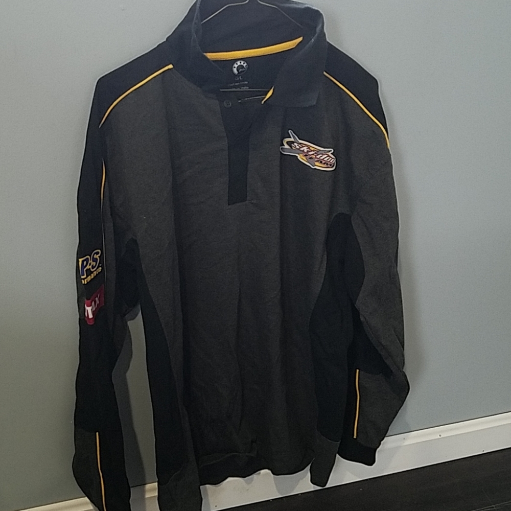 Mens Ski Doo pullover 1/4 zip shirt, size large.